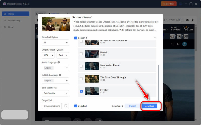 Click Download
