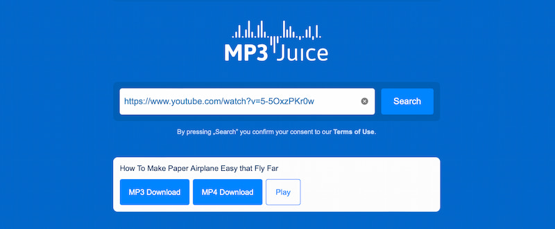 MP3 Juice Download Button