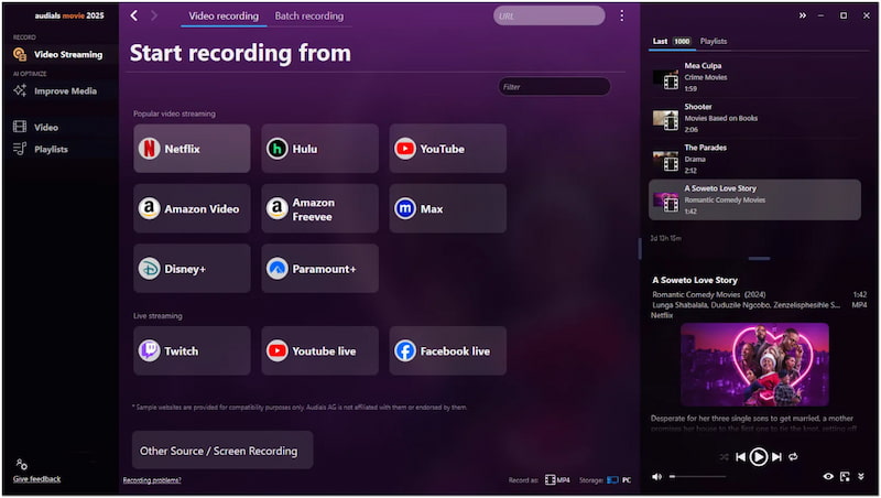 Record Netflix Show