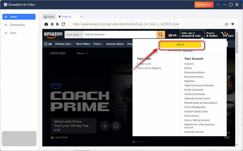 Steambytes For Video Sign In