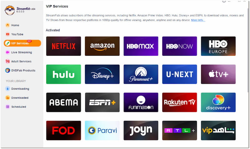 Navigate Streaming-service