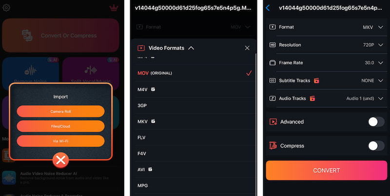 IOS Convert Youtube Video to MKV