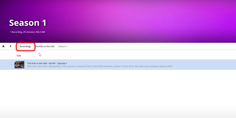 Access Video Recordings Playon