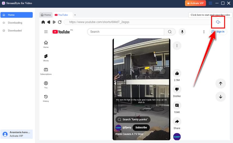 Down Arrow Symbol Streambyte