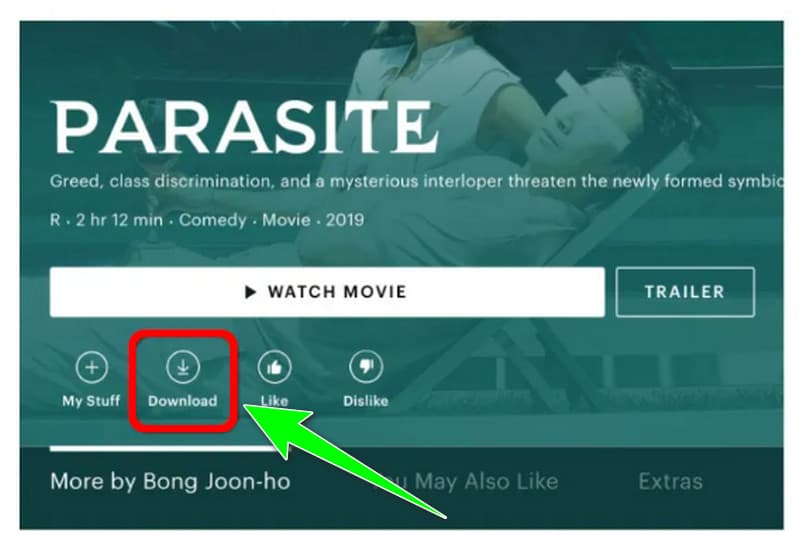 Download Button Hulu
