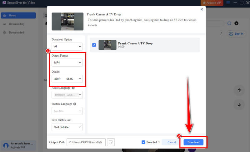 Download Youtube Shorts Streambyte