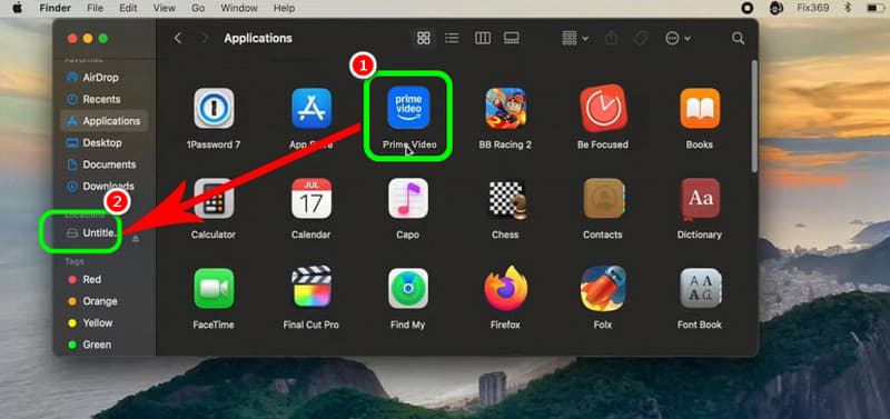 Drag Amazon Prime Video MAC