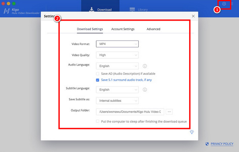Setting Change Parameters Kigo