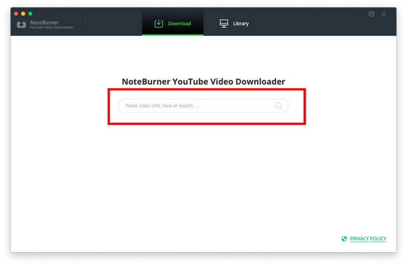 Search Bar Paste Link Noteburner
